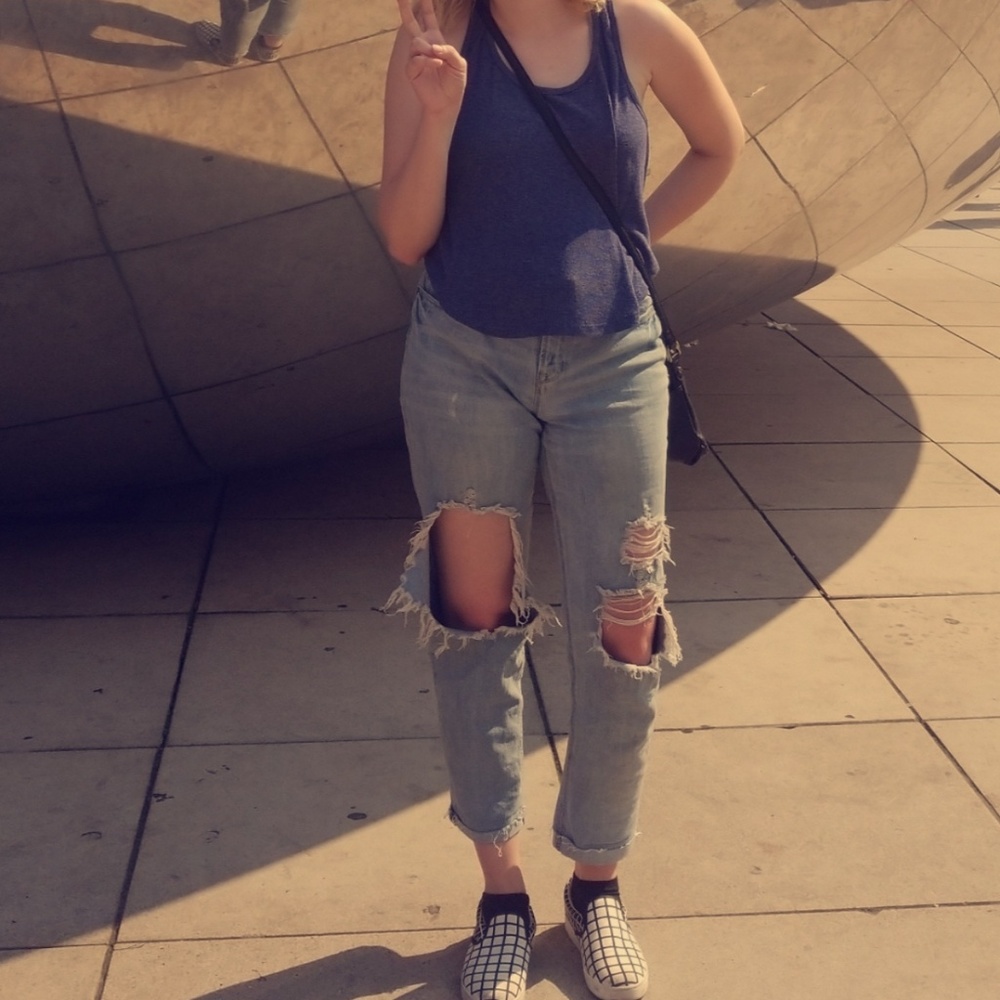 Old Navy | Distressed Boyfriend Jeans